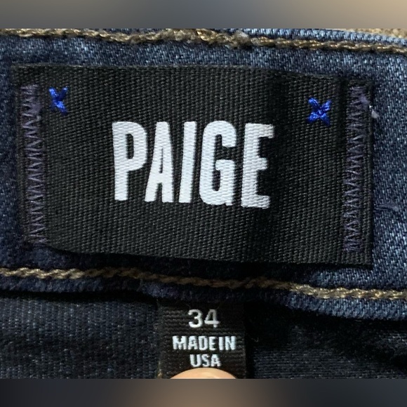 Paige Federal Men’s Slim Straight Cellar Dark Wash Jeans - Picture 7 of 9